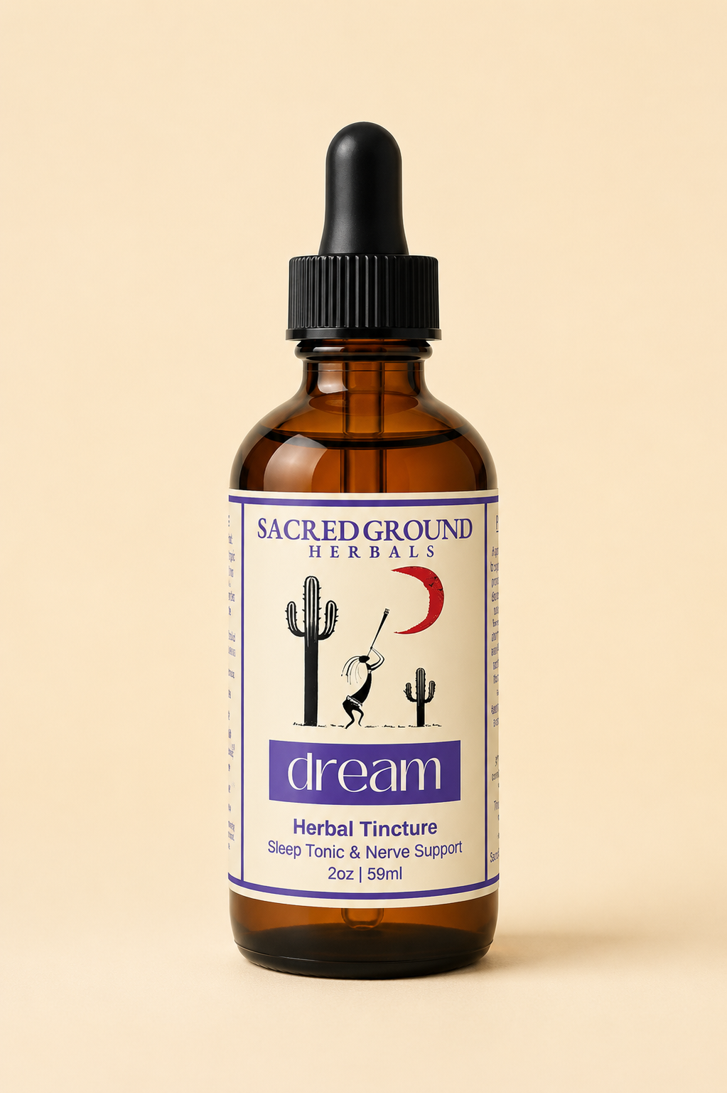 Sacred Ground Herbals Dream Herbal Tincture. Sleep Tonic & Nerve Support